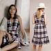 Anthropologie Dresses | Anthropologie Isabella Sinclair Dickens Plaid Dress | Color: Blue/Pink | Size: M