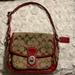 Coach Bags | Coach Signature Small Penny Flap Shoulder Bag | Color: Red/Tan | Size: Os