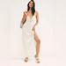 Free People Dresses | Free People Endless Summer Kini Crochet Knit Gauze Cotton White/Cream Maxi Dress | Color: White | Size: M