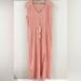 J. Crew Dresses | J. Crew Short Sleeve Maxi Dress Salmon Pink Size Small | Color: Pink | Size: S