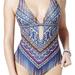Jessica Simpson Swim | Jessica Simpson Halter Keyhole One-Piece Swimsuit | Color: Blue | Size: M