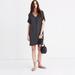 Madewell Dresses | Madewell Black Striped Novel T-Shirt Mini Dress | Color: Black/White | Size: Xs