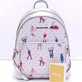 Michael Kors Bags | Michael Kors Jet Set Girls Adina Medium Backpack Bright White Multi Color | Color: Red/Silver | Size: Various