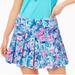 Lilly Pulitzer Shorts | Lilly Pulitzer Luxletic Frazer Short Pleated Tennis Golf Shorts Size 8 | Color: Blue/Pink | Size: 8