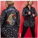 Torrid Jackets & Coats | Betsey Johnson Embroidered Trucker Jacket Coat- Faux Leather Coat | Color: Black/Red | Size: 1x