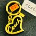 Coach Accessories | Coach Heart Keychain/Bag Charm | Color: Gold | Size: Os