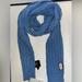 Gucci Accessories | Gucci Women Blue Shimmer Knitted Wool Long Scarf | Color: Blue | Size: Os