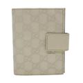 Gucci Office | Gucci Gg Canvas Day Planner Cover Leather White | Color: White | Size: W4.3 X H5.5 X D1.0inch