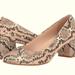 Kate Spade Shoes | Kate Spade Beverly Leather Pink Blush Blk Snake Pump Block Heel Shoes Nwt | Color: Black/Pink | Size: 5