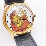 Disney Accessories | Experience The Magic: Disney's Lion King Simba & Mufasa Vintage Watch | Color: White/Yellow | Size: Os