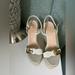 Gucci Shoes | Gucci Women's Leather Platform Espadrille | Color: White | Size: 6.5