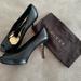 Gucci Shoes | Gucci Platform, Peep Toe Heels. Size 42. Black. Only Wear Is On Bottom. Gorgeous | Color: Black | Size: 42 / 11