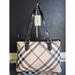 Burberry Bags | Authentic Burberry Black Patent Leather Supernova Check Coated Canvas To | Color: Black/Tan | Size: Os