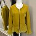 Anthropologie Jackets & Coats | Anthropologie Evy’s Tree Sweater Jacket Coat Blazer Size Medium Large | Color: Gold/Green | Size: L