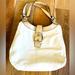 Coach Bags | Coach Large Soho White Gold Metallic Leather Shoulder Bag | Color: White | Size: Os