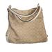 Coach Bags | Euc! Coach Signature Jacquard Hobo Bag Light Khaki/Chalk Tote Purse | Color: Tan/White | Size: Os