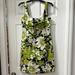 J. Crew Dresses | J. Crew Mod Floral Empire Waist Dress Size 8 - Spring 2005 Collection | Color: Black/Green | Size: 8