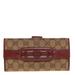 Gucci Bags | Gucci Beige/Copper Gg Canvas And Leather Flap Continental Wallet | Color: Cream | Size: Os