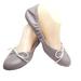 J. Crew Shoes | J Crew A0595 Warm Cobblestone Womens Emma Bow Ballet Flats Size 8m Sb9 | Color: Gray | Size: 8