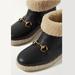 Gucci Shoes | Gucci Boots Fria Horsebit Brown Leather Ankle Boots With Shearling Trim | Color: Black/Cream | Size: 10.5
