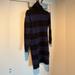 J. Crew Dresses | Jcrew Blue And Black Striped Turtle Neck Sweater Dress | Color: Black/Blue | Size: S