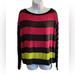 Anthropologie Tops | Anthropologie Bailey44 Long Sleeve Top Size Small | Color: Black/Pink | Size: S