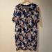 J. Crew Dresses | J. Crew Floral Silk Short Sleeve Shift Dress - 12 Tall, Blue White Pink | Color: Blue/Pink | Size: 12