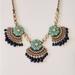 J. Crew Jewelry | J Crew Crystal Cz And Bead Statement Necklace | Color: Gold/Green | Size: Os