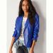 Anthropologie Jackets & Coats | Anthropologie Cobie Faux Leather Blazer Xs Nwt | Color: Blue | Size: Xs