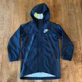 Nike Jackets & Coats | Boys Nike Windrunner Rain Coat Jacket In Black, Size Medium | Color: Black/Yellow | Size: Sb