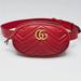 Gucci Bags | Gucci Red Quilted Leather Gg Marmont Waist Belt Bag Size 75 | Color: Red | Size: Os