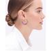 J. Crew Jewelry | J.Crew Enamel Hoop Earrings | Color: Purple | Size: Os