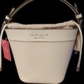 Kate Spade Bags | Kate Spade Cameron Bucket Bag Optic White Beige Cream Lined Satchel | Color: Cream/White | Size: Os