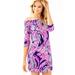 Lilly Pulitzer Dresses | Lilly Pulitzer Laurana Off The Shoulder Dress | Color: Blue/Pink | Size: M