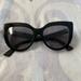 Gucci Accessories | Gucci Gg0164s 001 Black Cat Eye Sunglasses Women's | Color: Black | Size: Os