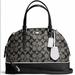 Coach Bags | Coach Peyton Perforated Pvc Cora Domed Satchel F31401 Silver/Black/White | Color: Black/White | Size: Os