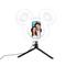 Disney Office | Disney Mickey Large Ring Light Smart Phone Tripod, Nib | Color: Black | Size: Os