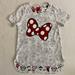 Disney Shirts & Tops | Disney | Minnie Mouse Bow Tunic Shirt | Color: Red/White | Size: Sg