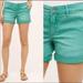 Anthropologie Shorts | Anthropologie | Pilcro Hyphen Chino Teal Or Turquoise Roll Up Shorts | Sz 25 | Color: Blue/Green | Size: 25