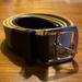Coach Accessories | Coach Men’s Natural Linen And Brown Leather Belt 38”. | Color: Brown/Tan | Size: 38”