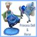 Disney Toys | Disney Princess Cinderella Doll & Royal Horse Couch Sofa Rug Toy Bundle | Color: Blue/Silver | Size: Osg