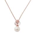 Kate Spade Jewelry | Kate Spade Disco Pansy Pearl Rose Gold Mini Drop Necklace | Color: Pink/White | Size: Os