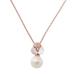 Kate Spade Jewelry | Kate Spade Disco Pansy Pearl Rose Gold Mini Drop Necklace | Color: Pink/White | Size: Os