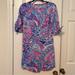 Lilly Pulitzer Dresses | Lilly Pulitzer Preston T-Shirt Dress Pink Tropics Mermaids Call Size Extra Small | Color: Pink/Purple | Size: Xs