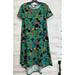Lularoe Dresses | Lularoe Carly Green Minnie Mouse Dress Xs Nwt | Color: Green | Size: Xs
