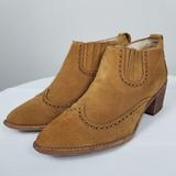 Madewell Shoes | Madewell Bohemian Western Grayson Brogue Chelsea Brown Suede Boots Size 9.5 | Color: Brown | Size: 9.5