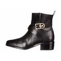 Michael Kors Shoes | Michael Kors Bryce Ankle Bootie Buckled Leather Boots Black 6/6.5 New $245 | Color: Black | Size: Various