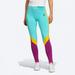 Adidas Pants & Jumpsuits | Adidas | High Waisted Color Block Leggings | Easy Mint | Color: Blue/Purple | Size: L