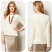 Anthropologie Sweaters | Anthropologie Field Flower Rennes Ivory Textured Knit Pullover Sweater | Color: Cream | Size: L