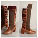 Anthropologie Shoes | Anthropologie Schuler & Sons Wheat Ridge Brown Leather Tall Boots Size 9 | Color: Brown | Size: 9
